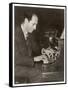 George Gershwin American Composer-null-Framed Stretched Canvas