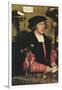 George Gisze - a Merchant-Hans Holbein the Younger-Framed Art Print