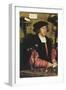 George Gisze - a Merchant-Hans Holbein the Younger-Framed Art Print