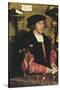 George Gisze - a Merchant-Hans Holbein the Younger-Stretched Canvas