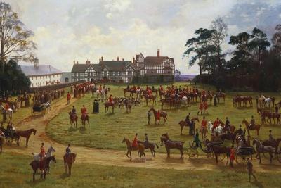 The Cheshire Hunt - the Meet at Calveley Hall