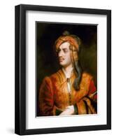 George Gordon Byron-Thomas Phillips-Framed Premium Giclee Print