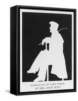 George Gordon Lord Byron a Silhouette of the English Romantic Poet in Profile Sitting on a Chair-Leigh Hunt-Framed Stretched Canvas