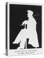 George Gordon Lord Byron a Silhouette of the English Romantic Poet in Profile Sitting on a Chair-Leigh Hunt-Stretched Canvas