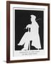 George Gordon Lord Byron a Silhouette of the English Romantic Poet in Profile Sitting on a Chair-Leigh Hunt-Framed Art Print