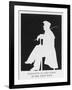 George Gordon Lord Byron a Silhouette of the English Romantic Poet in Profile Sitting on a Chair-Leigh Hunt-Framed Art Print