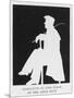 George Gordon Lord Byron a Silhouette of the English Romantic Poet in Profile Sitting on a Chair-Leigh Hunt-Mounted Art Print