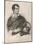 George Gordon Lord Byron English Poet as a Supporter of Greek Independence in 1826-A. Friedel-Mounted Art Print