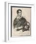 George Gordon Lord Byron English Poet as a Supporter of Greek Independence in 1826-A. Friedel-Framed Art Print