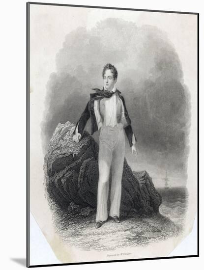 George Gordon Lord Byron English Poet in 1807-Finden-Mounted Art Print