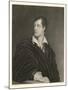 George Gordon Lord Byron English Poet in 1814-Moto-Mounted Art Print