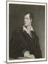 George Gordon Lord Byron English Poet in 1814-Moto-Mounted Art Print