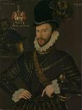 Portrait of Elizabeth Sydenham, Lady Drake, circa 1585-George Gower-Giclee Print