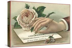 George Hanna, Ladies' and Gents' Fine Shoes Trade Card-null-Stretched Canvas
