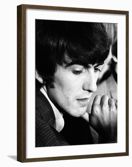 George Harrison, a Member of Music group The Beatles, During an Interview-Bill Ray-Framed Premium Photographic Print