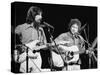 George Harrison and Bob Dylan during the Concert for Bangladesh at Madison Square Garden-Bill Ray-Stretched Canvas