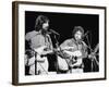 George Harrison and Bob Dylan during the Concert for Bangladesh at Madison Square Garden-Bill Ray-Framed Premium Photographic Print