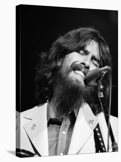 George Harrison Performing at a Rock Concert Benefiting Bangladesh, aka Kampuchea-Bill Ray-Stretched Canvas