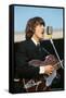 George Harrison Playing Guitar and Singing-null-Framed Stretched Canvas