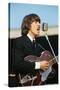 George Harrison Playing Guitar and Singing-null-Stretched Canvas