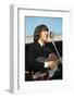 George Harrison Playing Guitar and Singing-null-Framed Photographic Print