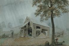 Cirro Cumulus - Houses on a Tobacco Plantation, Virginia, C.1830-40-George Harvey-Giclee Print