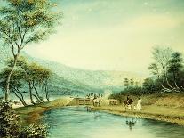View of the Erie Canal-George Harvey-Giclee Print