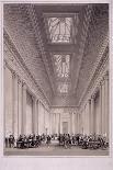 Interior View of Westminster Hall Showing the Fine Hammerbeam Roof, London, 1801-George Hawkins-Mounted Giclee Print