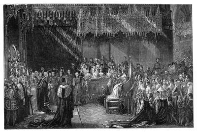 Coronation of Queen Victoria at Westminster Abbey, London, 28 June 1838