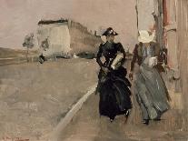 Along the Canal, Amsterdam-George Hendrik Breitner-Stretched Canvas