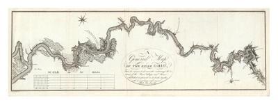 Map of the Course of The Mississippi from the Missouri, c.1796-George Henri Victor Collot-Stretched Canvas