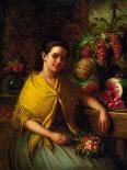 Peaches, Grapes and Cherries, Ca 1860-1870-George Henry Hall-Stretched Canvas