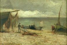 French Beach, 1884-George Henry Smillie-Framed Stretched Canvas