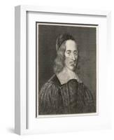 George Herbert Metaphysical Poet and Clergyman-null-Framed Art Print