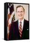 George Herbert Walker Bush, American President-null-Framed Stretched Canvas