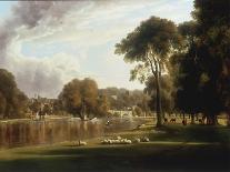 View of Windsor Castle from Across the Thames, 19th Century-George Hilditch-Mounted Giclee Print