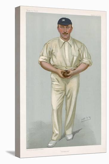 George Hirst Yorkshire Cricketer-Spy (Leslie M. Ward)-Stretched Canvas