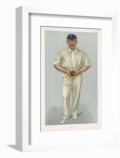 George Hirst Yorkshire Cricketer-Spy (Leslie M. Ward)-Framed Photographic Print