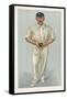 George Hirst Yorkshire Cricketer-Spy (Leslie M. Ward)-Framed Stretched Canvas