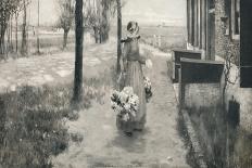 A Crocus Field in Spring, C.1889-George Hitchcock-Giclee Print