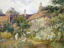 A Garden at Warwick-George Hodgson-Framed Premium Giclee Print