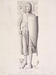 View of the Effigy of a Knight from Temple Church, London, 1840-George Hollis-Giclee Print