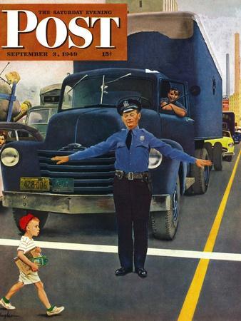 "Traffic Cop," Saturday Evening Post Cover, September 3, 1949