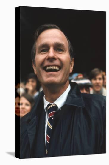 George Hw Bush at Football Game, Rfk Stadium, Washington DC, October 10, 1971-Leonard Mccombe-Stretched Canvas