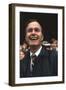 George Hw Bush at Football Game, Rfk Stadium, Washington DC, October 10, 1971-Leonard Mccombe-Framed Photographic Print