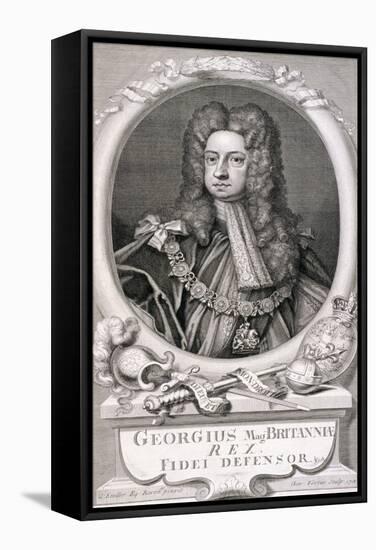 George I, King of Great Britain, 1718-George Vertue-Framed Stretched Canvas
