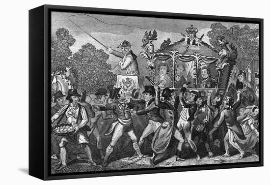 George III Attacked 1795-null-Framed Stretched Canvas