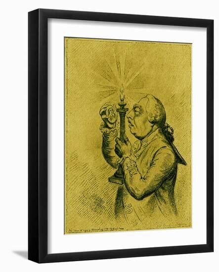 George III caricature by James Gillray-James Gillray-Framed Giclee Print