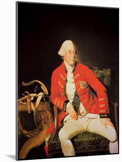 George Iii in 1771-Johann Zoffany-Mounted Giclee Print