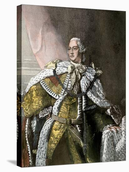 George Iii, King of England, in Gold Brocade Trimmed with Ermine, 1767-null-Stretched Canvas
